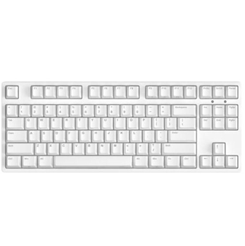 ikbc c87 mechanical keyboard,white,Cherry red axis